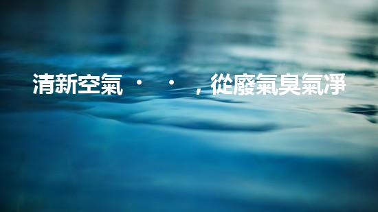 清新空氣，從廢氣臭氣凈化開始！